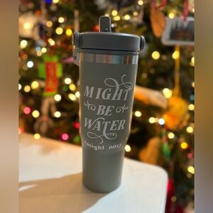 NEW 32oz BPA-Free Insulated Tumbler – “Might Be Water (Might Not)”